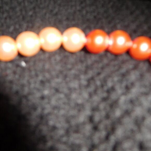 Vintage Pinkish Coral Necklace & Earring Set - Picture 8 of 8